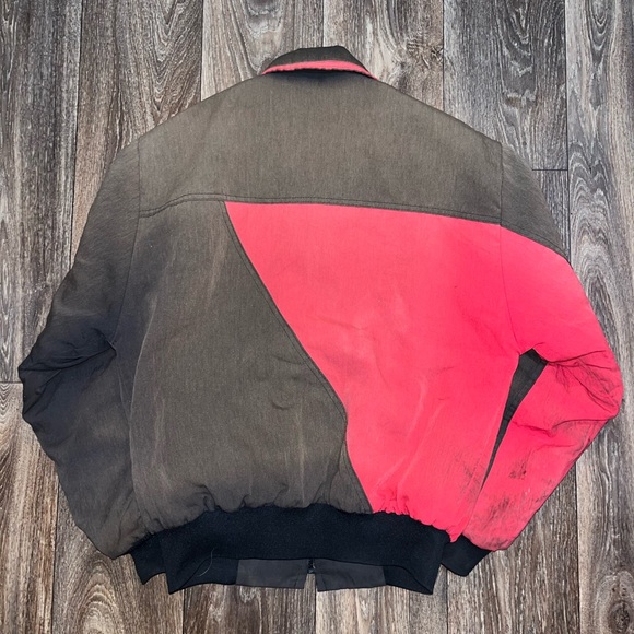 Vintage 90s Aztec Blanket Lined Carhartt Style Jacket - Picture 4 of 7